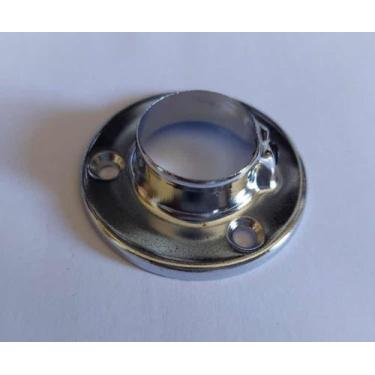 Imagem de Suporte Cabideiro Com Trava P/tubo Redondo 25mm 08 Pçs+paraf - comerci