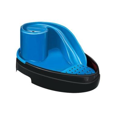Imagem de Fonte Bebedouro Mec Pet Tobo Raia Pet Black/Azul Bivolt