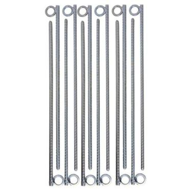 Imagem de Estaca Para Barraca 12 Unidades Tamanho: 30 cm (6 MM) - Riomar Equipes