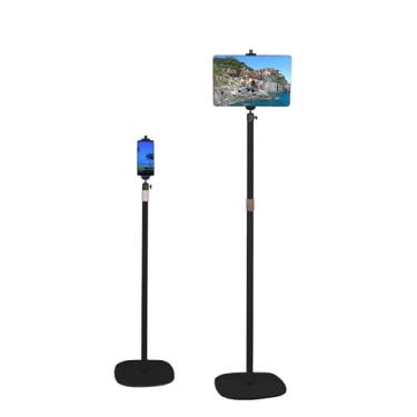 Imagem de Hocoder Suporte de chão de tablet com altura ajustável para leitura, cama, compatível com iPad mini Air Pro 12,9/9,7, Galaxy Tab, Kindle, leitor de eBook, telefones celulares (11,4 cm-38.1 cm)