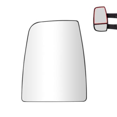 Imagem de Senzeal Espelho de reboque superior aquecido do lado do motorista espelho convexo de vidro retrovisor para Ford Transit T150 T250 T350 2015-2022 Substituir CK4Z17K707B (lado esquerdo)