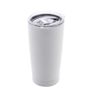Imagem de Copo Térmico Parede Dupla Com Tampa Branco 600Ml - Dolce Home