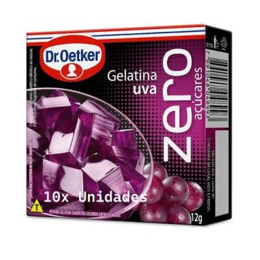 Imagem de Pack Com 10x Gelatina Sabor Uva Zero Dr.Oetker 12g - Dr.Oeteker