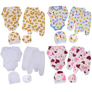 Imagem de Moletinho Roupa Bebê Conjunto 6 Peças Saída De Maternidade - Batutinha