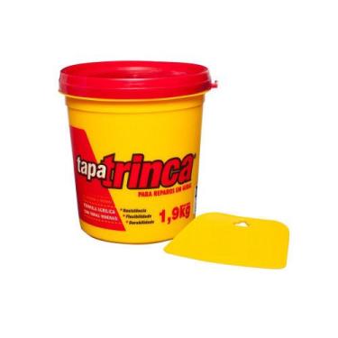Imagem de Massa Tapa Veda Trinca Fissura C/ Espátula Bricolagem 1,9kg - Selfdeco