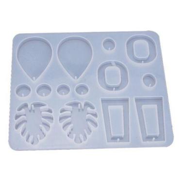 Imagem de Molde De Silicone Resinas Folha/brinco/pingente Colar - oem