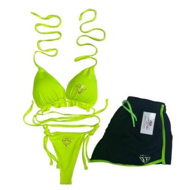 Imagem de Biquíni Cortininha com bojo - estampa tornasolada - Gringas Model, Ver