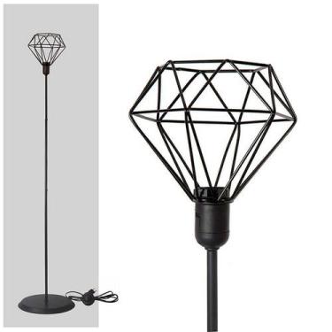 Imagem de Kit com 2 Abajur Coluna Diamante - Preto - Trybo