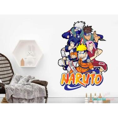 Imagem de adesivo de parede naruto decoração quarto sala - Adesivos Kigrude