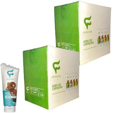 Imagem de Creme Fashion Sebo de Carneiro Ureia 10% Bisnaga 200ml Kit 24 Unidades