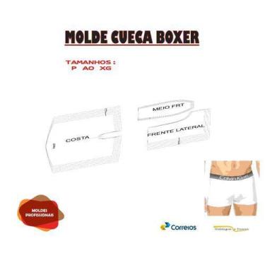 Imagem de Molde De Cueca Dia Dos Pais, Modelagem&Diversos, Tamanhos P ao XG