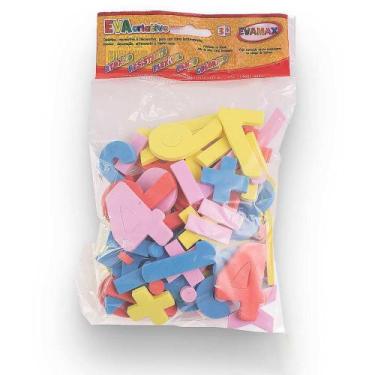 Imagem de Material Didático EVA Números GD 5MM com 60 Peças de 5CM - EVAMAX
