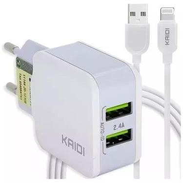 Imagem de Carregador Fonte Dupla Cabo Tipo Lightning Compativel com iPhone - Kai