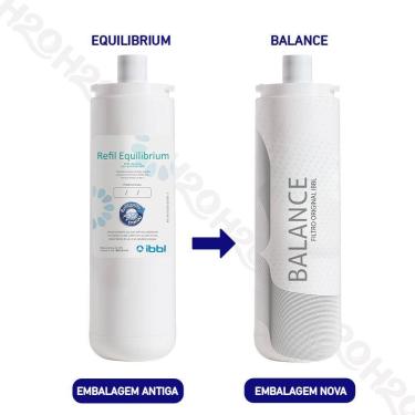 Imagem de Kit 2 Refil Filtro IBBL Equilibrium Balance Reduz a Acidez e Equilibra o PH da Água