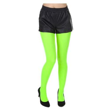 Imagem de Meia Calça 7/8 Lisa Cor Verde Sininho Lanterna Verde Fantasia Elfa Car