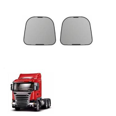 Imagem de Conjunto Base Vidro Scania T114 R114 Auxiliar Convexo Par - Bepo