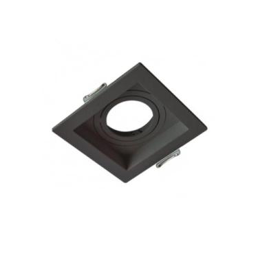 Imagem de Spot de Embutir Mini Dicroica Quadrado MR11 Face Recuada Preto - MOON
