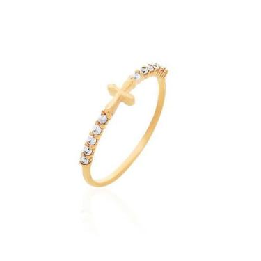 Imagem de Anel de ouro 18k Terço com Pedras - Elegancy Joias, 27