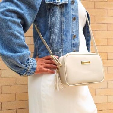 Imagem de Bolsa Feminina Pequena Transversal De Mão Tiracolo - TREND BAGS, Bege