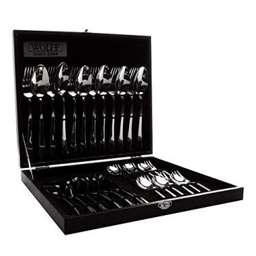 Imagem de WOLFF Faqueiro de Aço Inox Oxford 30 Peças - Mesa Posta - Itens Para Casa - Utensílios de Cozinha - Enxoval - Casamento - Decoração