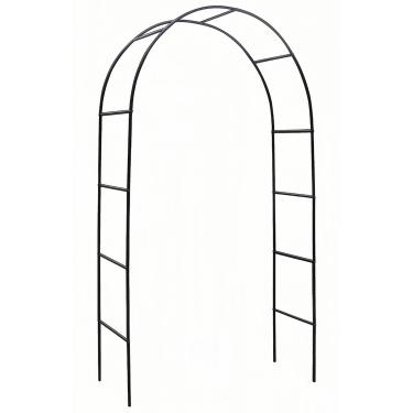 Imagem de ART TO REAL Treliça de arco de jardim para atividades ao ar livre, mandril de jardim de aço durável para escaladas, decoração de casamento, 1,8 m de altura x 1,6 m de largura