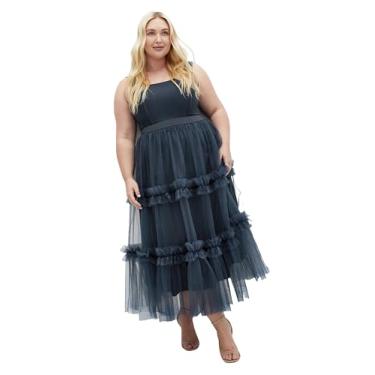 Imagem de City Chic Vestido Marinho Flexfit Charmoso Plus Size, Azul marino, 54