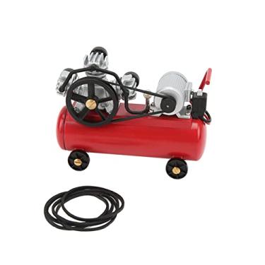 Imagem de Compressor de Ar RC, Mini Decoração de Simulação de Material de Liga de Zinco para Carro Crawler SCX10 1/10 RC (Vermelho)