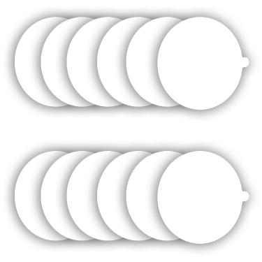 Imagem de Discos de refil para pulgas Placas de cola de substituição de 12 unidades, serve para a maioria dos modelos armadilhas de percevejos de pulgas para dentro de sua casa