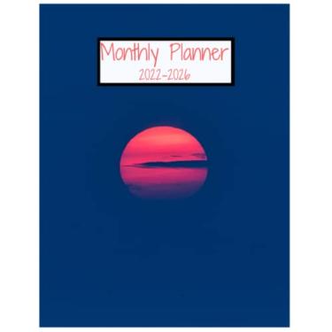 Imagem de Monthly Planner 2022-2026: 5 Year Planner. Simple clean easy to use design. Perfect way to keep track of upcoming meetings, notes and to do lists.
