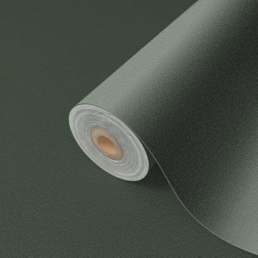 Imagem de Yancorp Papel de contato verde oliva descasque e cole papel de parede de vinil removível de 60 cm x 10 m para armários, gavetas e bancadas, papel de contato para armários, papel de parede verde oliva