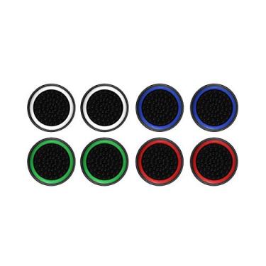 Imagem de NSLikey- 8PCS Joystick Cap Silicone Borracha Thumb Stick Grip Caps para PS5 PS4 PS3 Xbox 360 Xbox One Xbox One X Elite Nintendo Switch Pro Controller