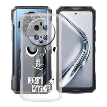 Imagem de HGJTFANY Capa de telefone para Doogee V40 Pro (6,7 polegadas), capa de silicone macio transparente à prova de choque [ultrafina] [antiamarelamento] Capa de TPU flexível para Doogee V40 Pro - DUO6