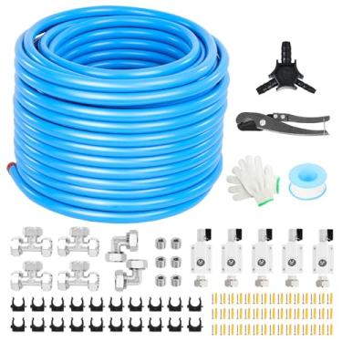 Imagem de Kit de linha de ar comprimido de 3/10.2 cm, kit de mangueira de ar, tubulação HDPE-alumínio-HDPE, kit de linha de ar comprimido, hermético, à prova de vazamento, para conexões de compressor de ar,