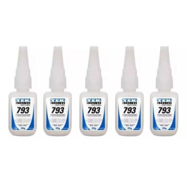 Imagem de Kit 5 unidades - cola instantanea 793 tekbond 20g