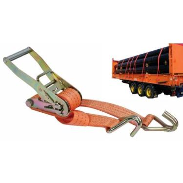 Imagem de Cintas Catraca Carga 5 Ton 50mm 10metro Caminhão Amarração - TROYA TOO