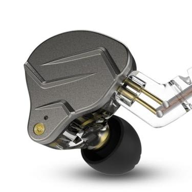 Imagem de keephifi KZ ZSN Pro fones de ouvido com fio, driver duplo híbrido dinâmico, monitores de ouvido, cabo removível sem emaranhamento, fones de ouvido intra-auriculares para músicos, fones de ouvido