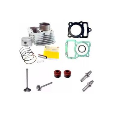 Imagem de Kit Cilindro Bros125 03-05 Cilindro Valvula Retentor Juntas - METAL LE