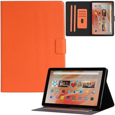 Imagem de Artyond Capa para Kindle Fire HD 10 2023, couro PU, compartimentos para cartões, capa fólio com suporte para hibernar/despertar automático para tablet Amazon Kindle Fire HD 10 de 10,1 polegadas (13ª