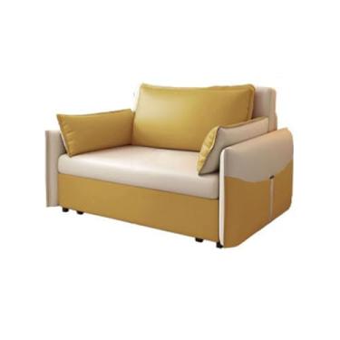 Imagem de LICONG-2020 Sofá-cama - Cama reclinável conversível com armazenamento, sofá-cama dobrável, sofá de solteiro estofado para escritório em casa, sofá-cama confortável para espaços pequenos