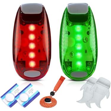 Imagem de Pacote com 4 luzes de caiaque com bolsa impermeável em forma de peixe IPX8, luzes de navegação operadas por bateria para caiaque noturno, clipe para prancha de remo, barco pontão, bote, canoa, Jetski,