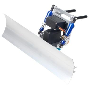 Imagem de HobbyMarking RC Crawler Alumium Snow Shovel Plow Blade with Servo Motor for 1/10 Traxxas TRX4 Axial SCX10 II Redcat Gen8 Crawler Car Upgrades (Silver)
