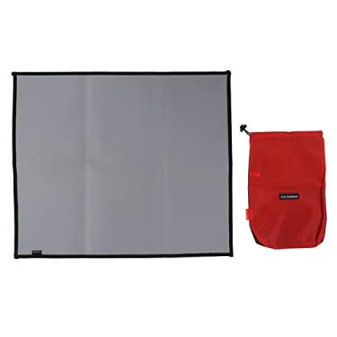Imagem de Esteira de fogo para churrasco GRCFUMO, pano à prova de fogo para acampamento ao ar livre, almofada de isolamento térmico para churrasco, esteira resistente ao calor para (Grande)