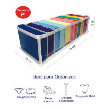 Imagem de 10 Organizadores De Gaveta Colmeia Calcinha/Cueca - Comprei Organizei!