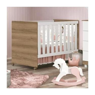 Imagem de Berço Americano Mini Cama 3 em 1 Bebê Infantil Katatau Branco/Mezzo - 