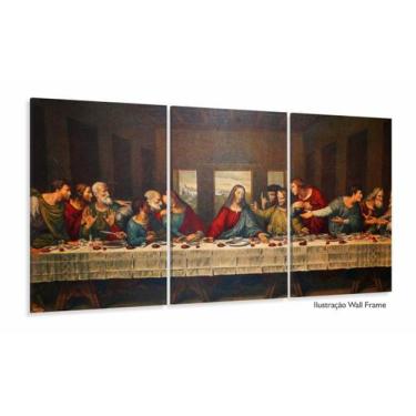 Imagem de Quadro Decorativo Santa Ceia Jesus 3 pç 120x60 - Wall Frame