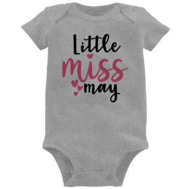 Imagem de Body Bebê Little miss may - Foca na Moda, Cinza, P