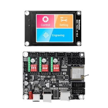 Imagem de YUTREES MKS DLC32 v2 32bits GRBL Offline Wifi Controller TS35-R LCD Display CNC3018 MAX PRO Kits de atualização para máquina de gravação a laser CNC (Package*4)