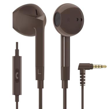 Imagem de LUDOS FEROX Fones de ouvido intra-auriculares com fio, garantia de 5 anos, fones de ouvido com microfone, isolamento de ruído com fio para fones de ouvido de 3,5 mm para iPhone, Samsung, laptop,
