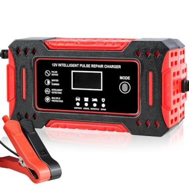 Imagem de Paranar Carregador de Bateria Automotivo, Carregador Bateria Automotivo, 12V Inteligente Carro Moto