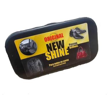 Imagem de KIt 2 unidades New Shine Original, Esponja de Brilho para Sapatos e Bolsas de Couro, Limpador Multiuso para Calçados e Acessórios